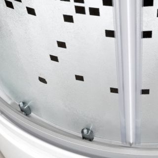 Душевая кабина Deto L 890 с гидромассажем BLACK 90х90х215 см